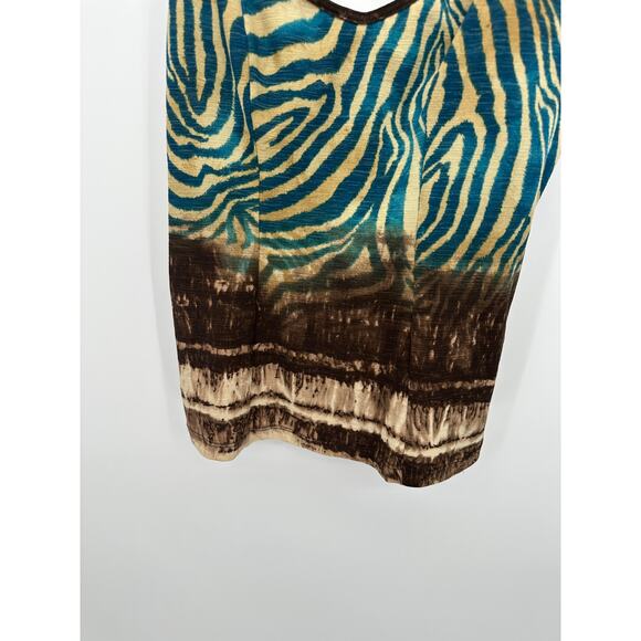 Papillon Blanc Womens Camisole Y2K Tank Size S Zebra Dark Fairy Grunge Boho - Picture 3 of 7